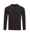 PR218 Premier Long John Roll Sleeve T-Shirt Black colour image